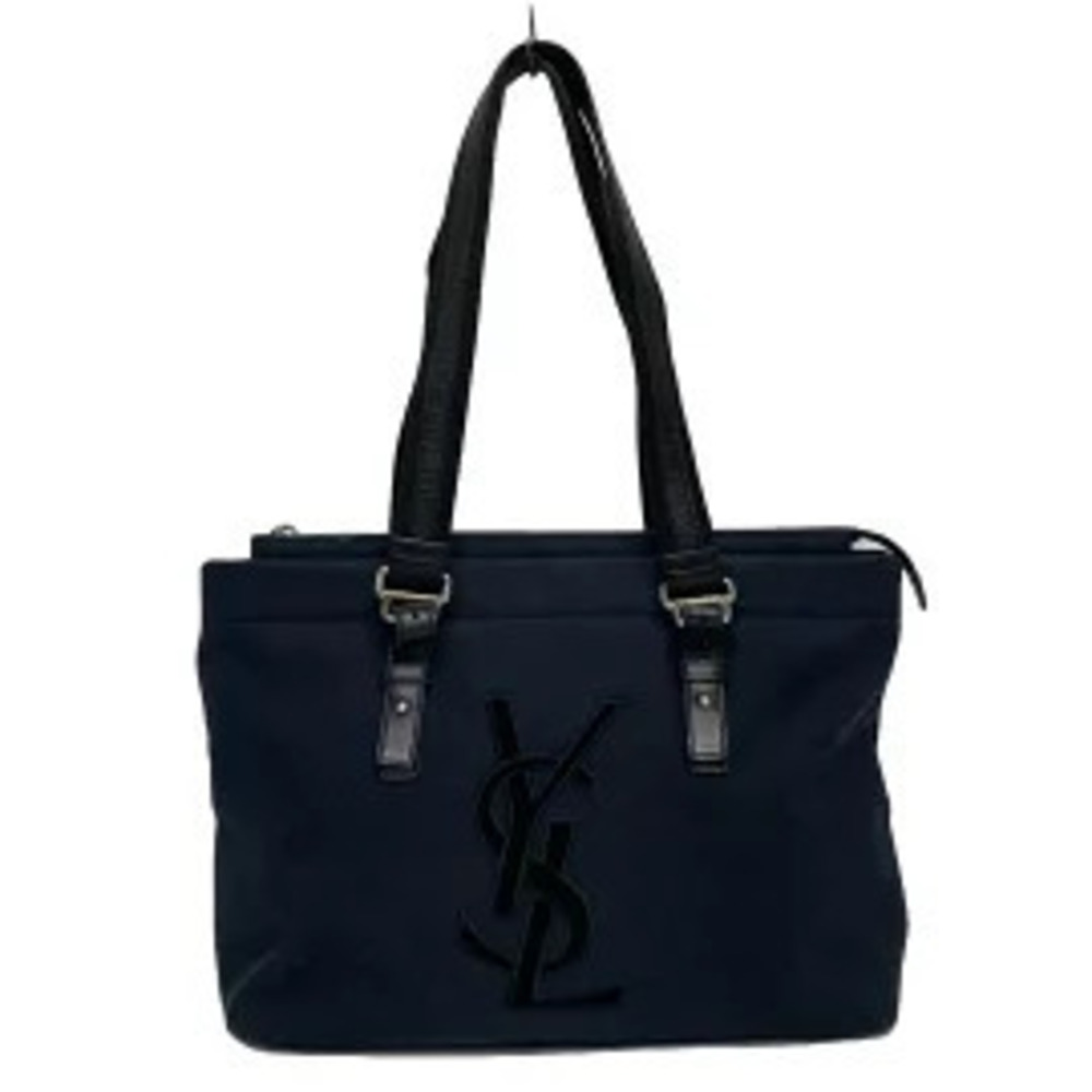 Saint Laurent Yves Rive Gauche YSL Handbag Black Leather